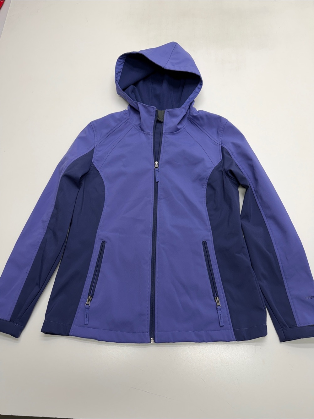 FREE COUNTRY Women’s Medium (8-10) Purple Blue Soft Shell Jacket